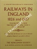 Book cover of Railways in England 1826 and 1827 by OEYNHAUSEN, C. von & DECHEN, H. von